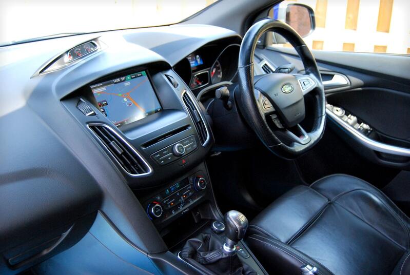 View FORD FOCUS ST-3 2.0 EcoBoost Estate - Full Service History - 62,100 miles - Sat Nav, Sony Upgrade - Blue - SOLD