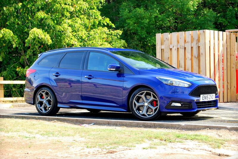 View FORD FOCUS ST-3 2.0 EcoBoost Estate - Full Service History - 62,100 miles - Sat Nav, Sony Upgrade - Blue - SOLD