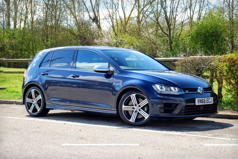 View VOLKSWAGEN GOLF R DSG 2.0 TSI 5-Door 4Motion - FSH - 58,100 miles - Sat Nav, Xenons, 4WD - 3 Owners - Blue - SOLD