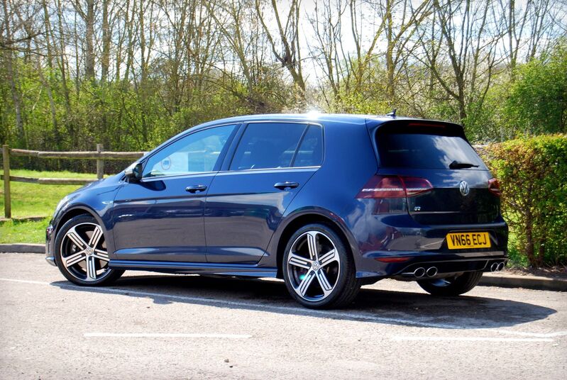 View VOLKSWAGEN GOLF R DSG 2.0 TSI 5-Door 4Motion - FSH - 58,100 miles - Sat Nav, Xenons, 4WD - 3 Owners - Blue - SOLD