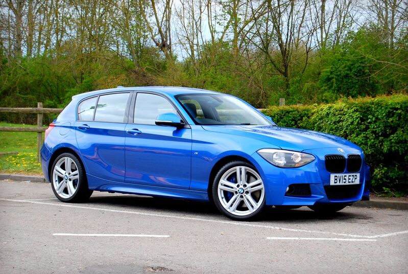 View BMW 1 SERIES 125D M SPORT 5-Door - Full BMW History - 2 Owners - Full Black Leather - 52,900 miles - Blue - SOLD