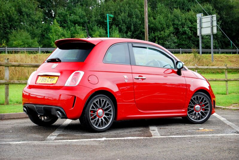 View ABARTH 595 595 TURISMO 1.4 T-Jet 160 Turbo - 38,600 miles - Full Leather, Climate, 17 inch Alloys - Red - SOLD