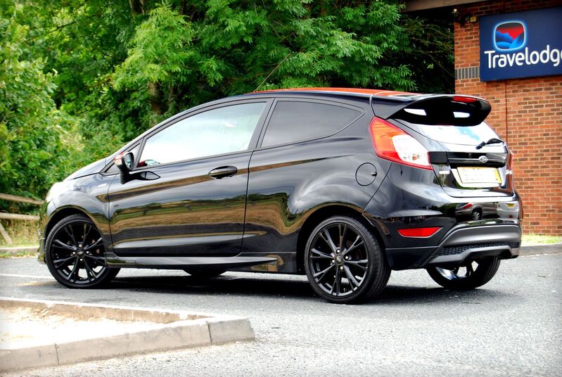 View FORD FIESTA ST-Line Black Edition 1.0 140 EcoBoost - Sat Nav, 17inch Alloys, Privacy Glass. FSH. 62mpg - SOLD