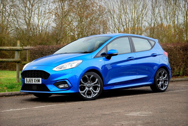 View FORD FIESTA ST-LINE 1.0 EcoBoost 100 5-Door - 1 Owner - 35,500 miles - SYNC 3 Sat Nav - Full Ford History - Blue