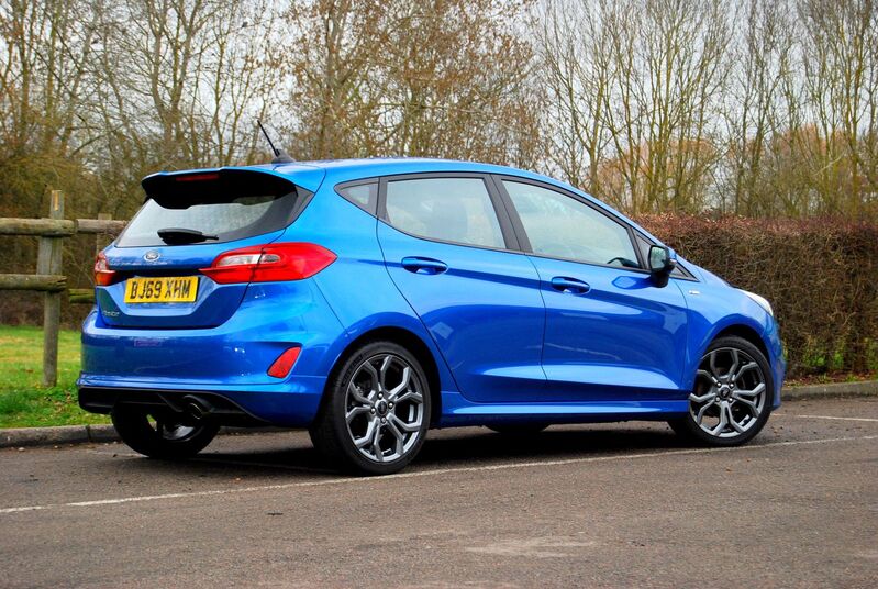 View FORD FIESTA ST-LINE 1.0 EcoBoost 100 5-Door - 1 Owner - 35,500 miles - SYNC 3 Sat Nav - Full Ford History - Blue