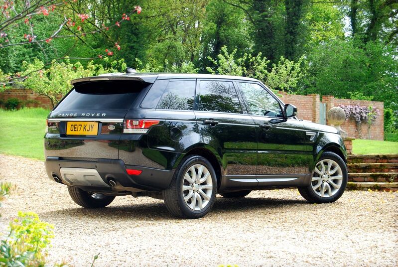 View LAND ROVER RANGE ROVER SPORT 3.0 SDV6 HSE 4WD - Pan Roof, 20inch Alloys, Black Leather - 2 Owners - FSH - 67,900 miles - Black